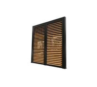Ventelles alu Habrita Foresta PERBIV30B imitation bois pour côté 3m pour pergola bioclimatique PER3630BI et PER2430BI