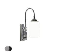 Venteo Applique Murale sans fil SMART SCONCE Couleur noir ou argenté - Lampe de chevet - Réglable à 180-100 Lumens - 9 modes d'éclairage - Télécommande de contrôle - Pour chambre et salon -