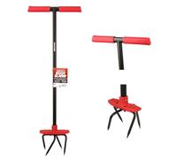 Venteo RootSlayer Griffe de Jardin Rotative avec Tête Orientable | Outil de Jardinage Ergonomique et Robuste