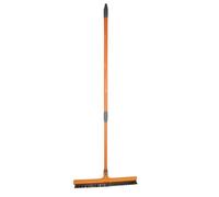 VENTEO - Balai 2 en 1 Raclette et Brosse Dure | Largeur 42 cm, Manche Télescopique 82 à 142 cm | Nettoyage Rapide et Eau Évacuée | Vitres, Douche, Sols, Pare-Brise, Baies Vitrées et Panneaux Solaires