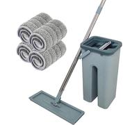 Venteo Balai Autoclean Mop 360° avec Seau Double Compartiment | Serpillière Microfibre Ultra Absorbante | Système de Nettoyage Mains Libres | Balai Serpillère Pivotant pour Sols Durs & Carrelage