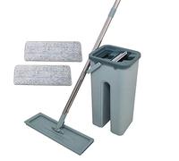 Venteo Balai Autoclean Mop 360° avec Seau Double Compartiment | Serpillière Microfibre Ultra Absorbante | Système de Nettoyage Mains Libres | Balai Serpillère Pivotant pour Sols Durs & Carrelage