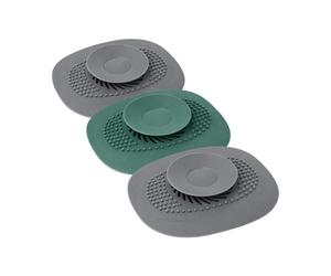 VENTEO | Bouchon Evier Cuisine X 3 | Bouchon Evier Filtrant pour Canalisations | Attrape Cheveux Douche et Lavabo