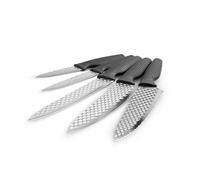 Venteo Ensemble de 5 couteaux avec lame en acier inoxydable de haute qualité Lame ultra-tranchante et ultra-résistante - Idéal pour les cuisiniers professionnels et les amateurs.