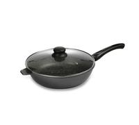 Venteo - Kitchenpro - Sauteuse Façon Pierre + Son Couvercle En Verre - 28cm