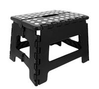 Noir 31.5 x 25.5 X 22 cm VENTEO | Marche Pied Pliable 25 cm | Tabouret Pliant Antidérapant