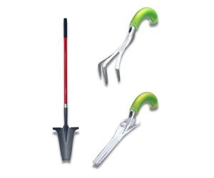 venteo Multicouleur Désherbeur + cultivateur + pelle à manche xl ROOTSLAYER Outils de Jardin multifonction Facile d'utilisation