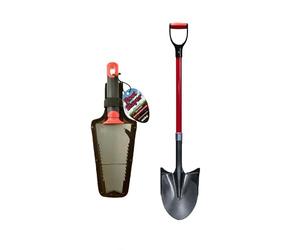 Venteo - Pack RootSlayer™ - Noir - Adulte - RootSlayer à Main™ + RootSlayer Pelle à rebords™ - Jardin - Acier de Carbone - Manche 360°