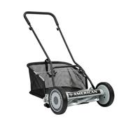 VENTEO Tondeuse Hélicoïdale Manuelle 45cm 5 Lames et du Bac 45 à 50cm | Tondeuse Manuelle Coupe sans Électricité | Tondeuse a Gazon et Bac Amovible Réglage Hauteur | Entretien Jardin Gazon