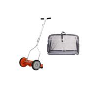 venteo Pack Tondeuse Manuelle Hélicoïdale + Sac de Ramassage - Coupe Précise, Écologique et Pratique pour une Pelouse Parfaite