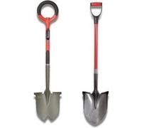 Venteo - Pelle ronde RootSlayer + pelle à rebords RootSlayer - Outils de jardin multifonctions - Idéal pour tous types de sols - Polyvalents et légers G