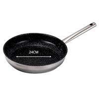 Poêle inox avec revêtement céramique 24 cm Kitchenpro