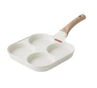 Gris 0.48 Venteo Poêle Pancake Multi Compartiments Poêle Inox Compatible Poêle Induction Revêtement Aluminium Cuisson Uniforme Omelettes Pancakes ?ufs Bacon Format Familial Type Casserole Induction