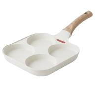 Gris 0.48 Venteo Poêle Pancake Multi Compartiments Poêle Inox Compatible Poêle Induction Revêtement Aluminium Cuisson Uniforme Omelettes Pancakes ?ufs Bacon Format Familial Type Casserole Induction