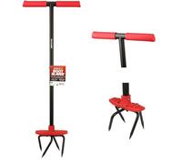 Venteo RootSlayer Griffe de Jardin Rotative avec Tête Orientable | Outil de Jardinage Ergonomique et Robuste