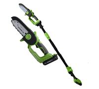 Venteo - Tronçonneuse sans fil 2en1 avec bras télescopique - Légère/maniable -Pour bricolage/coupe/élagage -Rechargeable sur batterie 20V