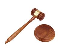 Ventes aux enchères du juge Gavel Hammer | Bloc en bois, accessoire de maillet, ensemble de bois de cour, marteaux de juges