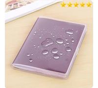 【Ventes chaudes】 1-4 pièces housse de protection pour passeport Transparent givré, étui à documents étanche en PVC Transparent-2PCS