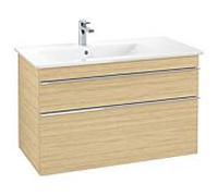 Venticello Villeroy und Boch vasque A92701VJ 95,3 x 59 x 50,2 cm, vasque à gauche, poignée chrome, chêne nordique