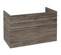 Venticello Villeroy und Boch vasque A92801RK 95,3x59x50,2cm, lavabo à droite, poignée chrome, chêne pierre