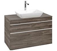 Venticello Villeroy und Boch vasque A94102RK 95,7x60,6x50,2cm, centre de vanité, poignée blanc, chêne pierre