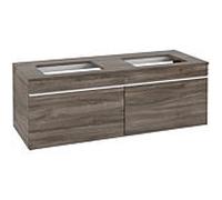 Venticello Villeroy und Boch vasque A94902RK 125,7x43,6x50,2cm, poignée blanc, chêne pierre