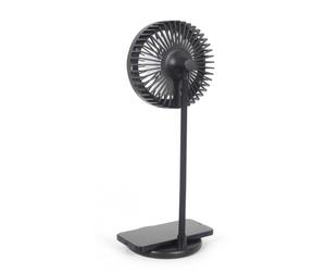 VENTILADOR DE SOBREMESA CON LAMPARA Y CARGADOR INALAMBRICO