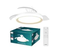Philips Bliss Ventilateur Rétractable Pales Rétractables, Led 3 Cct, Moteur Dc Silencieux - Philips