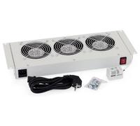 Ventilateur 19" pour boîtier RBA-A6, compatible avec le thermostat RUA-3V-220V/45W (ventilateur de refroidissement pour partie inférieure/supérieure)