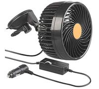 Lescars Ventilateur 24 V pour camion avec vitesse réglable VT-70.car