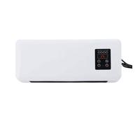 Ventilateur 2PCS Mural Mini 2 en 1 Chauffe d'Appoint Silencieux avec Télécommande 220V Prise EU pour Chambre Bureau