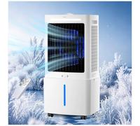 Ventilateur 3 en 1 avec réservoir de 25 L, rafraîchisseur d'air évaporatif à économie d'énergie, 4 roulettes, 3 Modes et minuterie, Ventilateur oscillant pour Bureau, Chambre, terrasse extér