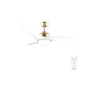 Cecotec Ventilateur de plafond EnergySilence Aero 560 GoldWhite – 132 cm, LED 18 W, télécommande