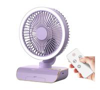 Ventilateur À Circulation D'Air | Ventilateur De Bureau À Circulation Avec Télécommande | Indispensable Pour Temps Chaud, Éclairage À 2 Vitesses, 5 Vitesses De Vent,Pour La Chambre À Coucher Et Le