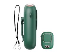 Ventilateur à clip à la taille, 5 vitesses de vent réglables, 12 x 9,4 x 4,4 cm, ventilateur de taille portable, ventilateur rafraîchissant personnel, léger, pour le travail en plein air, la randonnée