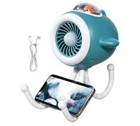 Ventilateur à clip portable : ventilateur portable pour poussette, support flexible pour trépied, refroidissement silencieux, trois réglages de vitesse, fonction de veilleuse colorée pour