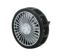 Ventilateur à clip pour grille d'aération de voiture, 3 vitesses USB pour mini ventilateur avec lumières LED colorées, clip en caoutchouc souple, refroidisseur de sortie d'air pour voyage (noir)
