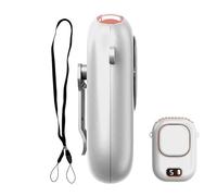 Ventilateur à clip - Refroidissement rechargeable 12 x 9,4 x 4,4 cm, circulation d'air silencieuse, ventilation extérieure sans lames, écran numérique, confort de sécurité pour la construction, Requi