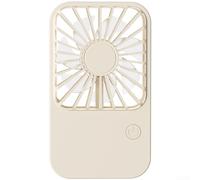 Ventilateur à Clipser pour Poussette Bébé Sécurité Doigts | Moteur silencieux, 3 vitesses ajustables, longue durée, charge USB, idéal sommeil travail(Beige Shape)