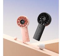 Ventilateur à main JISULIFE avec écran LED, batterie intégrée de 3600 mAh, vitesse de vent réglable sur 5 niveaux, ventilateur portable de mode rechargeable par USB ; un ventilateur personnel indispen