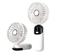 Ventilateur à Main - Mini Portable USB, 5 Vitesses & Base - Rafraîchissant pour Maison, Bureau & Voyage
