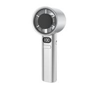 Ventilateur À Main Portable 120 Vitesses De Vent Mini Portatif Sans Lame Ventilateurs Personnels Grande Vitesse Rechargeables USB Cils Électrique Refroidissement Puissant(WHITE)