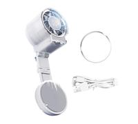 Ventilateur à main rechargeable - 3 vitesses magnétique pliable rafraîchissant - Mini ventilateur de bureau à piles pour femmes, hommes, , maison, chambre, bureau, école, , camping
