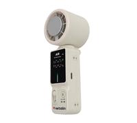 Ventilateur à main - Verbatim - Cool'n'Go Ice Touch Pro - Blanc/Argent - Sur batterie - 320 g