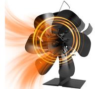Ventilateur à palettes pour poêle à bois, à granulés ou à cheminée. Ce ventilateur est équipé de 6 pales