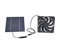 Ventilateur à panneau solaire pour abri de jardin | Panneau en silicium monocristallin 10 W 20 cm Ventilateur d'extraction portable facile à installer pour abris de jardin
