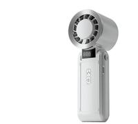 Ventilateur à porter autour du cou, refroidissement par glace, puissance élevée, silencieux, grande autonomie， 6.2x6x17.2cm，Blanc