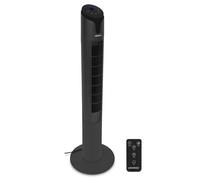 Ventilateur à tour luxueux - 110 cm - 3 vitesses - noir | Télécommande inclue
