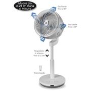 Ventilateur à tour - Macom - 992 Tornado - Blanc - 4 vitesses - Télécommande incluse