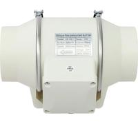 Ventilateur à tube - Ventilateur de canal en ligne, 220 V - Appareil d'extraction alimenté par le secteur - Pour ateliers et pièces - Norme européenne - CE - Blanc
